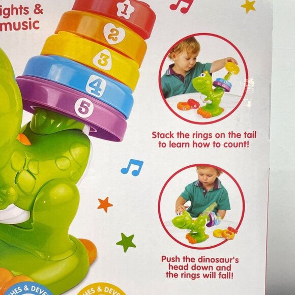 PLAY RIGHT 6-PCS Count & Stack Dino 12M+ - Picture 3 of 16